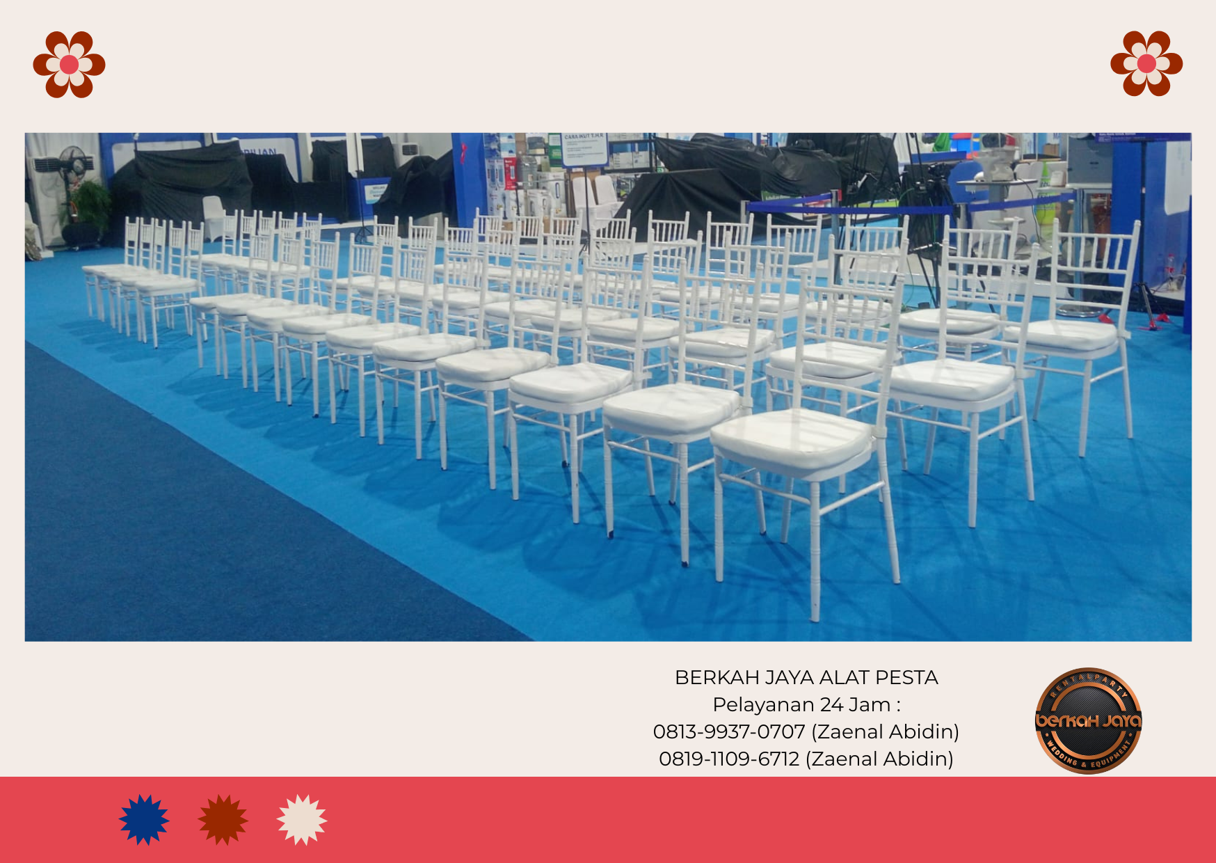 Jasa Sewa Kursi Tiffany Kayu Daerah Jakarta Pusat Ready Stok Banyak
