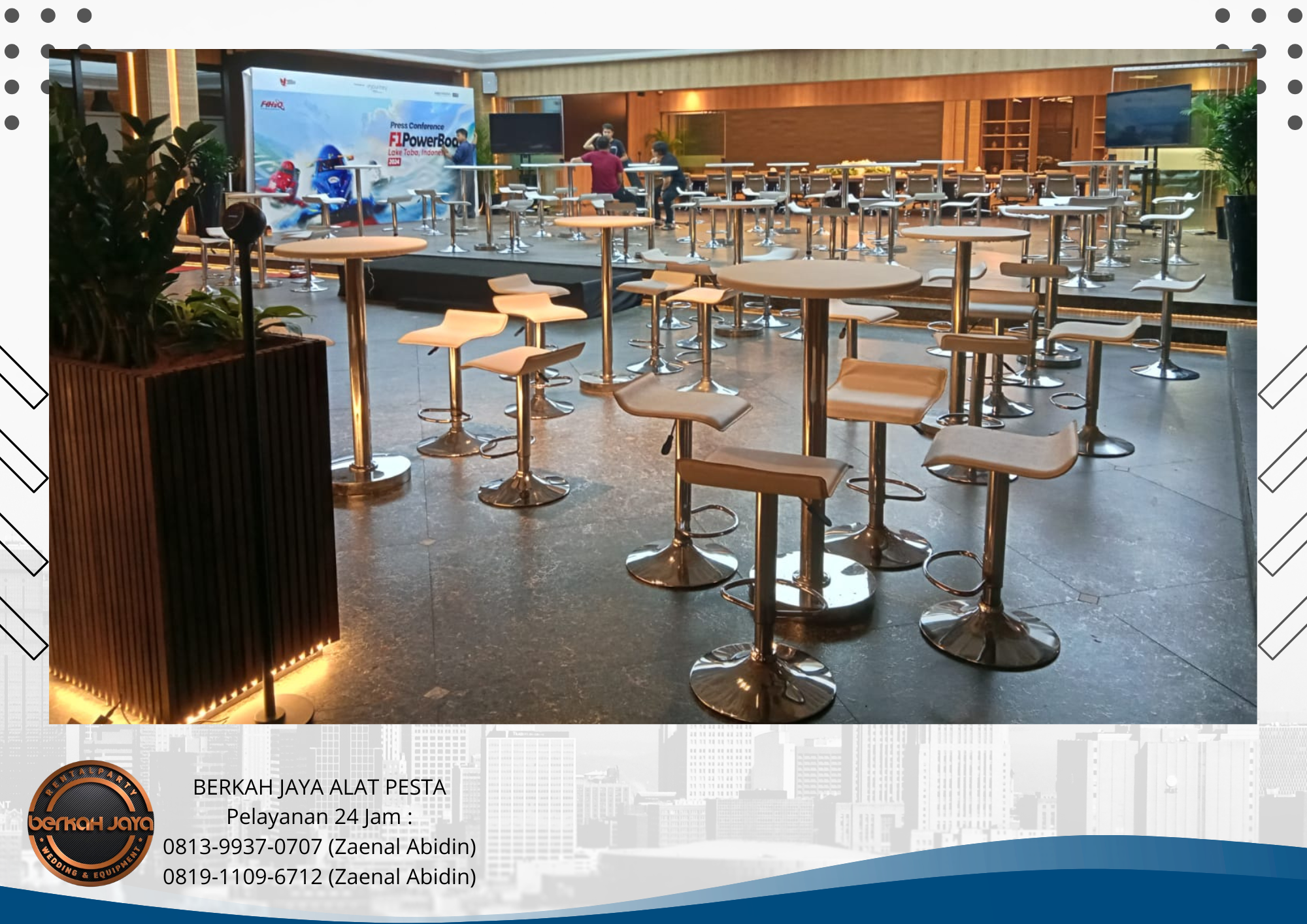 Pusat Sewa Barstool Putih Hitam Area Jagakarsa Jakarta Selatan