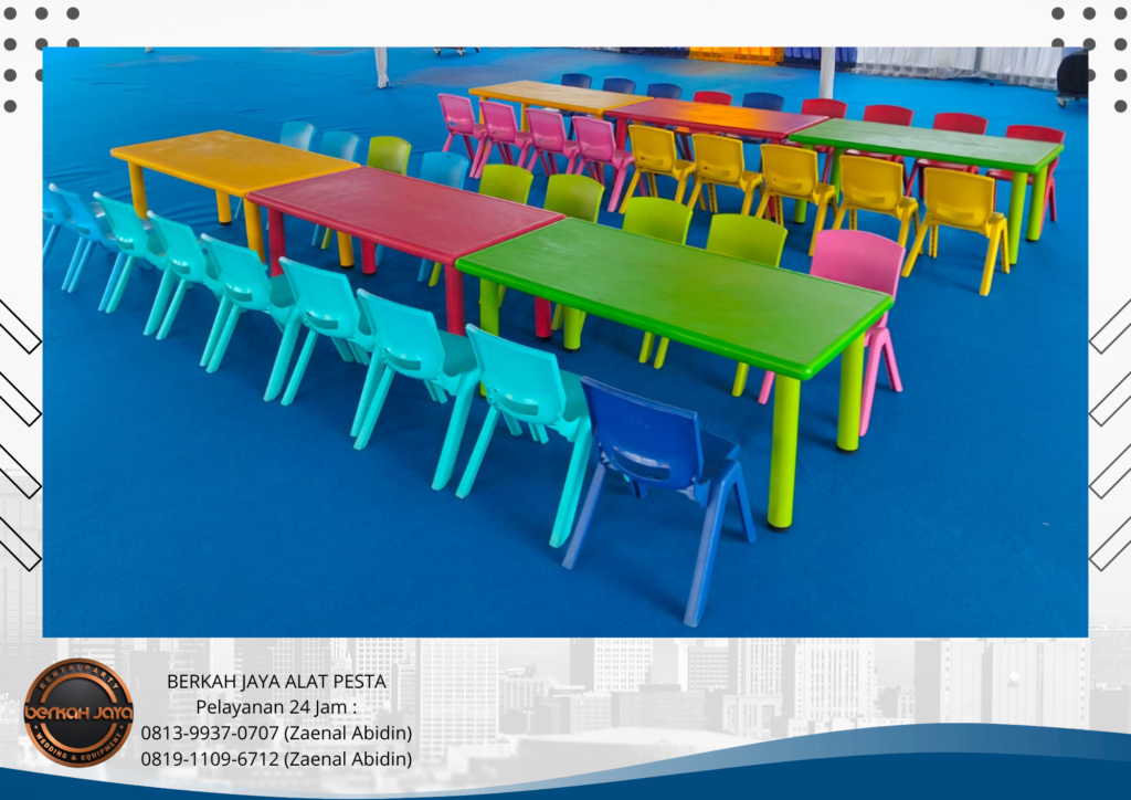 Sewa Kursi Anak Set Meja Daerah Jakarta Warna Warni Harga Murah