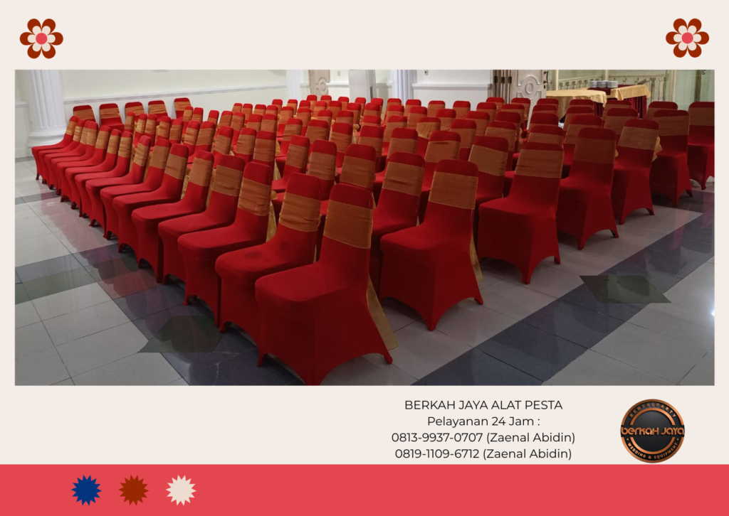 Sewa Kursi Event Berkualitas Cover Merah Jakarta Selatan