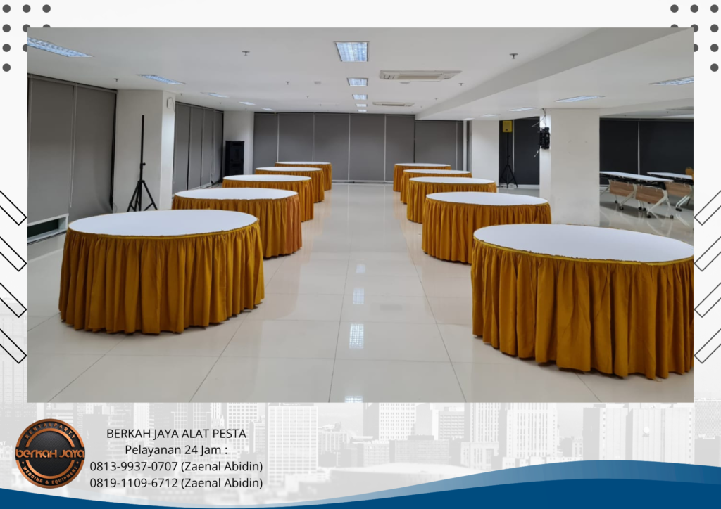 Sewa Meja Bulat Untuk Acara Halal Bihalal Daerah Cikarang Bekasi