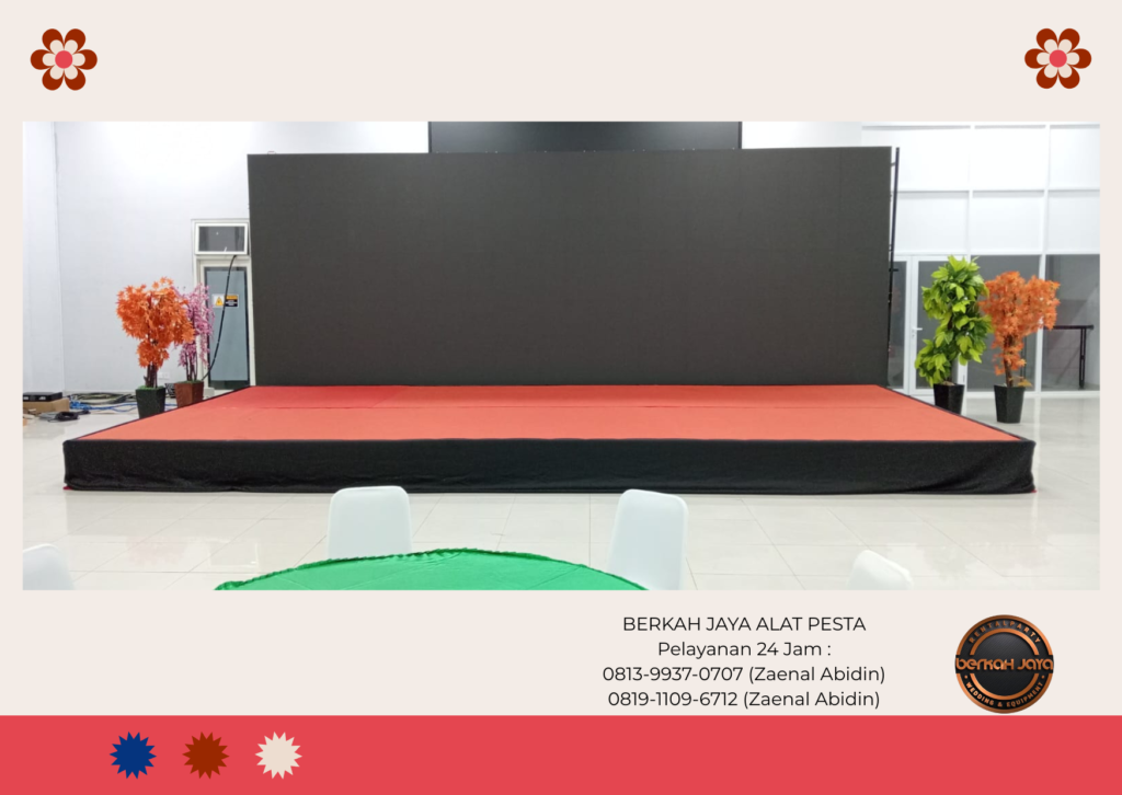 Sewa Panggung Poni Hitam Karpet Merah Bintaro Jakarta Selatan