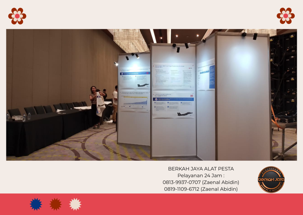 Sewa Partisi Zigzag Putih Area Jakarta Selatan