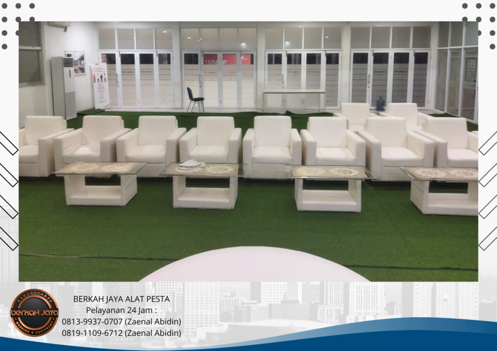 Sewa Sofa Single Hitam Putih Daerah Kebayoran Lama Jakarta Selatan