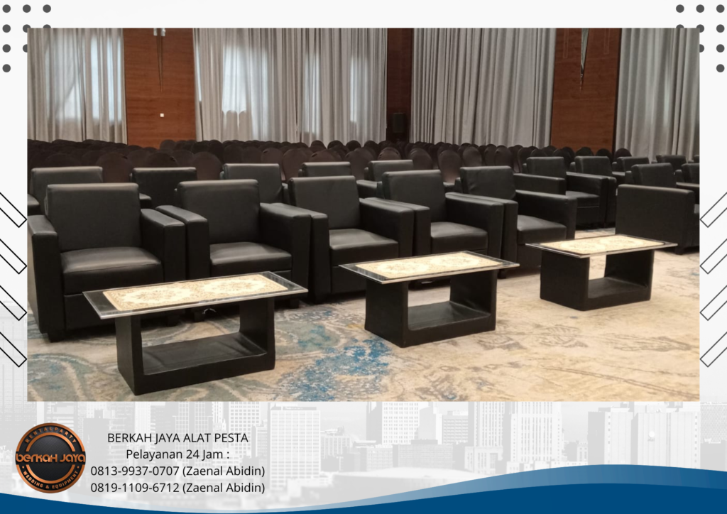 Sewa Sofa Single Hitam Putih Daerah Kebayoran Lama Jakarta Selatan
