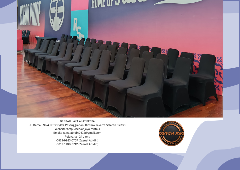 Sewa Kursi Event Cover Sarung Kursi Hitam Jakarta