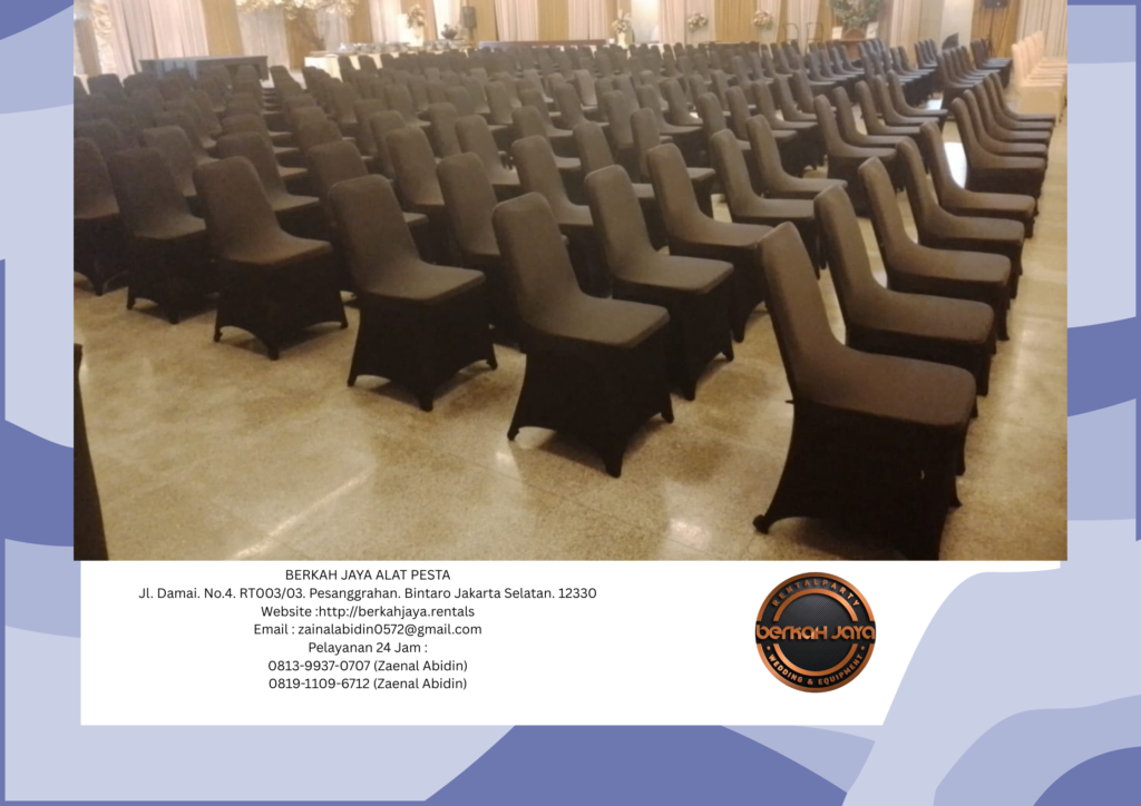 Sewa Kursi Event Cover Sarung Kursi Hitam Jakarta