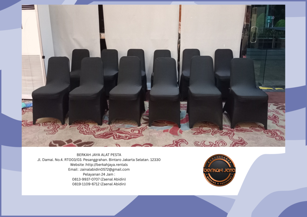 Sewa Kursi Event Cover Sarung Kursi Hitam Jakarta