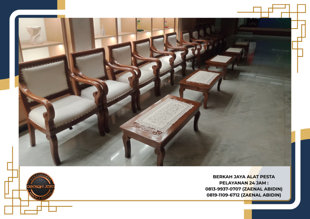Jasa Sewa Kursi VIP Kayu Daerah Jakarta Selatan Berkualitas Kokoh