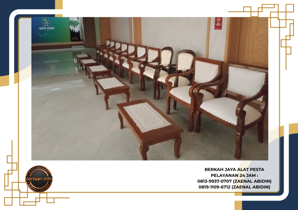 Jasa Sewa Kursi VIP Kayu Daerah Jakarta Selatan Berkualitas Kokoh