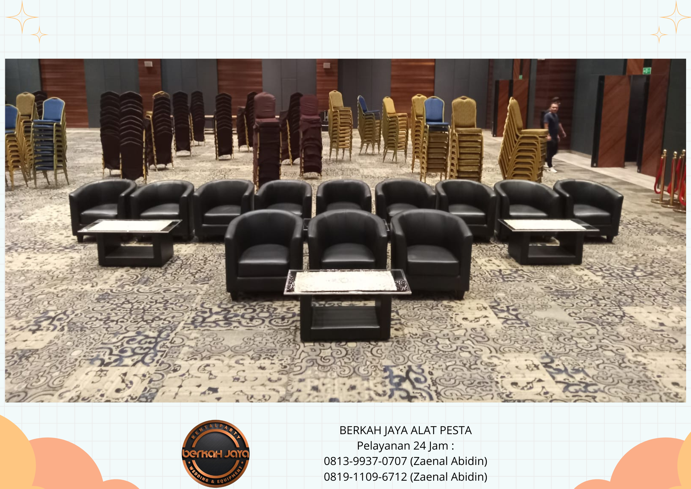 Jasa Sewa Sofa Oval Hitam Di Jakarta Berkualitas Empuk