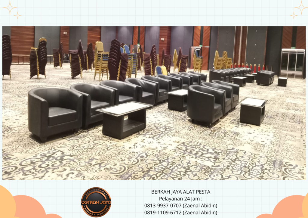 Jasa Sewa Sofa Oval Hitam Di Jakarta Berkualitas Empuk