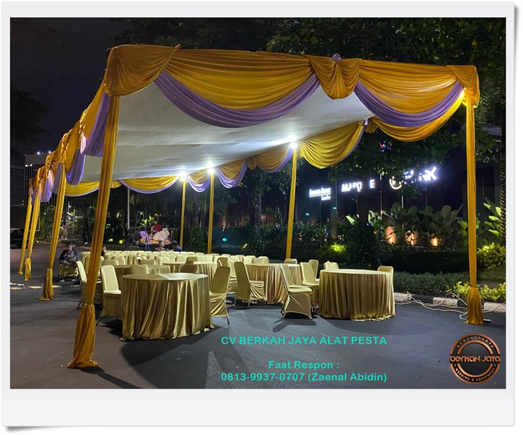 Jasa Rental Tenda Konvensional Beragam Model Dekorasi Siap Setting Jakarta