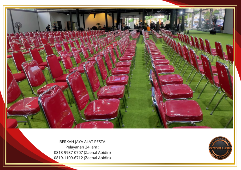 Rental Kursi Event Polos Merah Pasar Minggu Jakarta Selatan