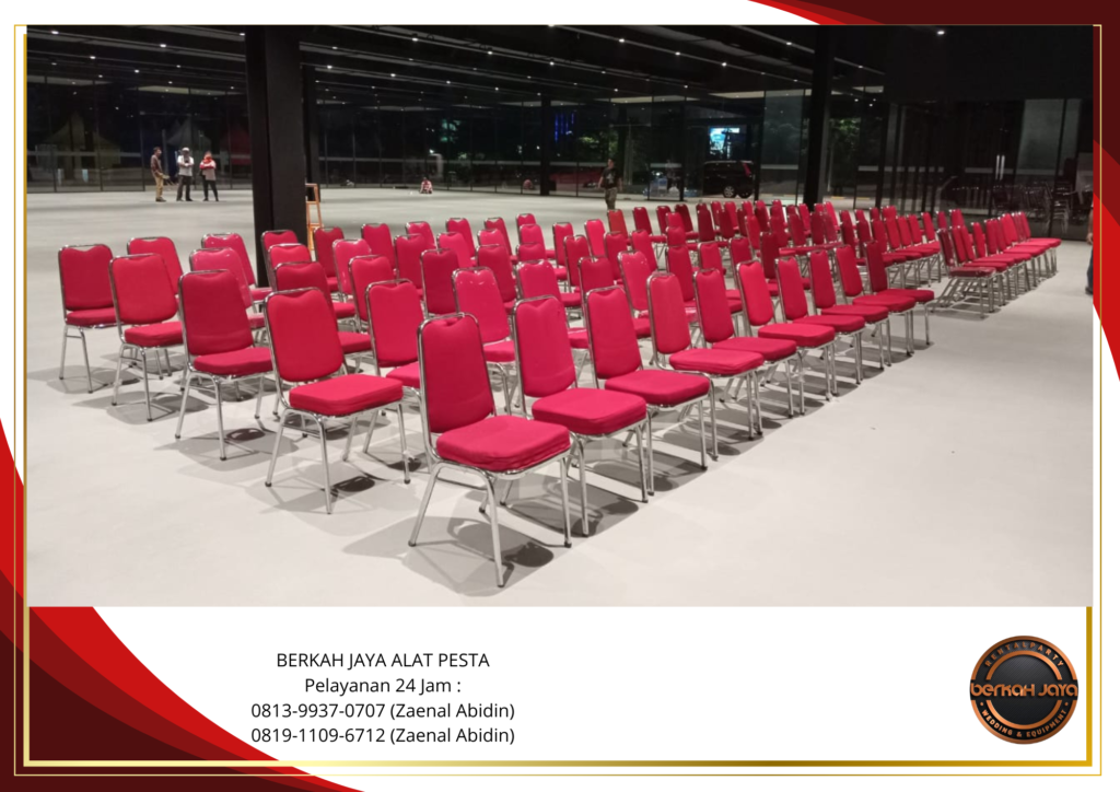 Rental Kursi Event Polos Merah Pasar Minggu Jakarta Selatan