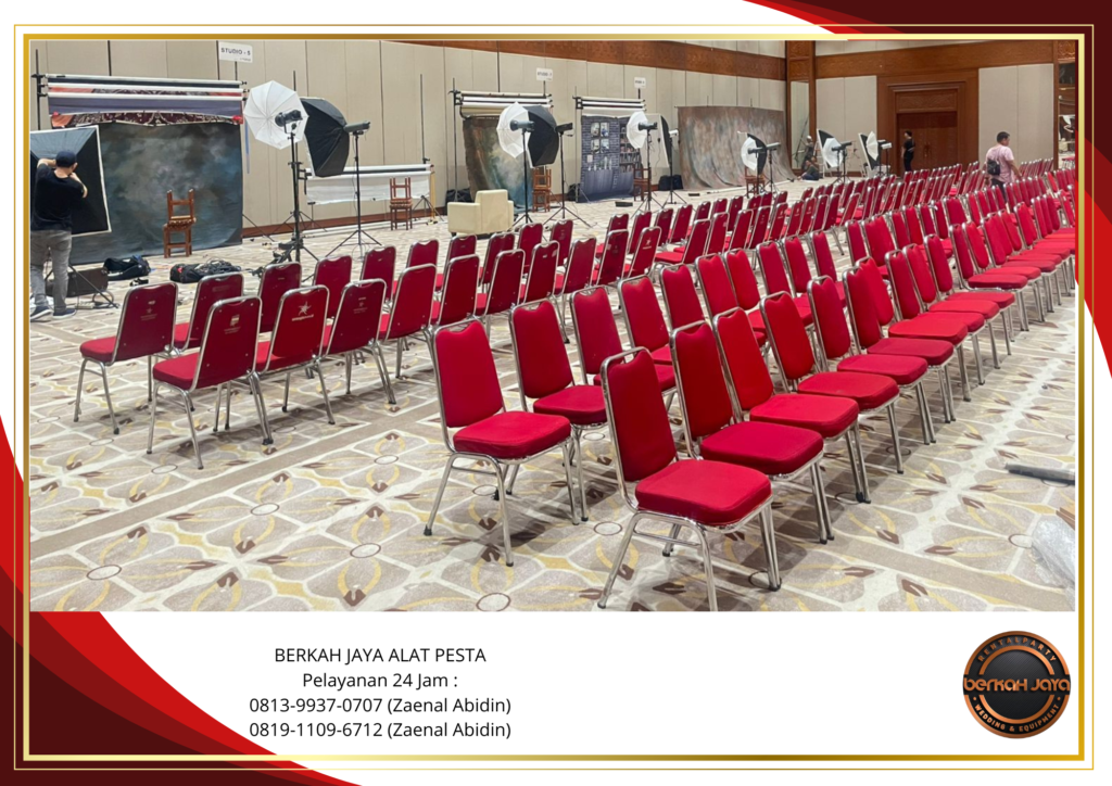 Rental Kursi Event Polos Merah Pasar Minggu Jakarta Selatan