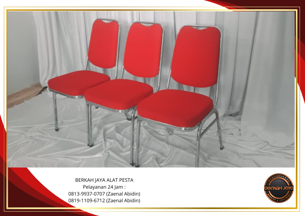 Rental Kursi Event Polos Merah Pasar Minggu Jakarta Selatan