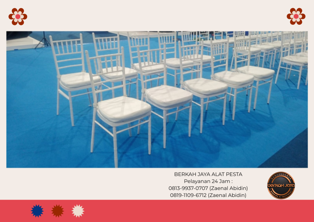 Pusat Sewa Kursi Tiffany Acrylic Dan Tiffany Kayu Aneka Warna Jakarta Selatan