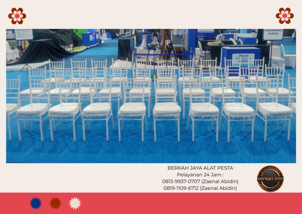 Pusat Sewa Kursi Tiffany Acrylic Dan Tiffany Kayu Aneka Warna Jakarta Selatan