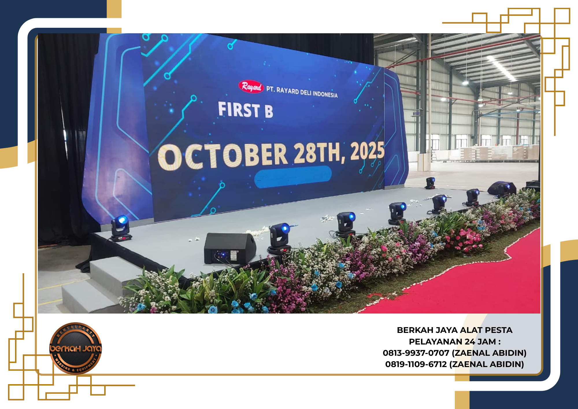 Sewa Backdrop Dan Panggung Multiplek Area Jakarta Selatan