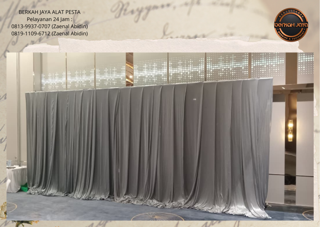 Layanan Sewa Tirai Dekorasi Dinding Area Jakarta Selatan Berkualitas Bersih