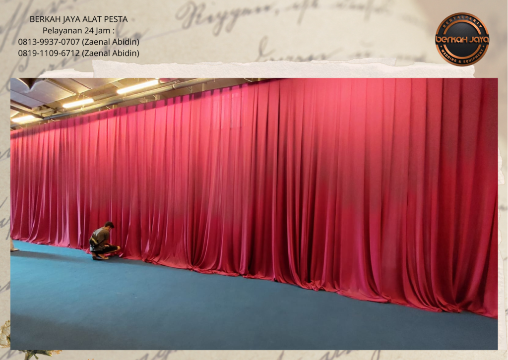 Layanan Sewa Tirai Dekorasi Dinding Area Jakarta Selatan Berkualitas Bersih