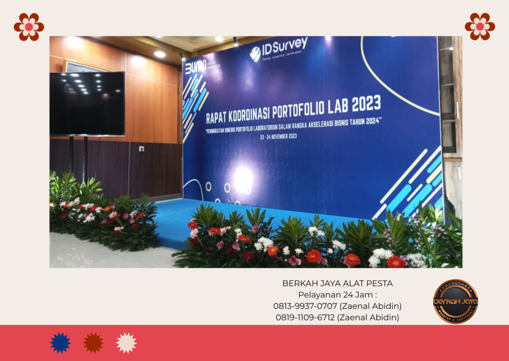Sewa Backdrop Dan Panggung Full Dekorasi Mini Garden Jakarta Selatan