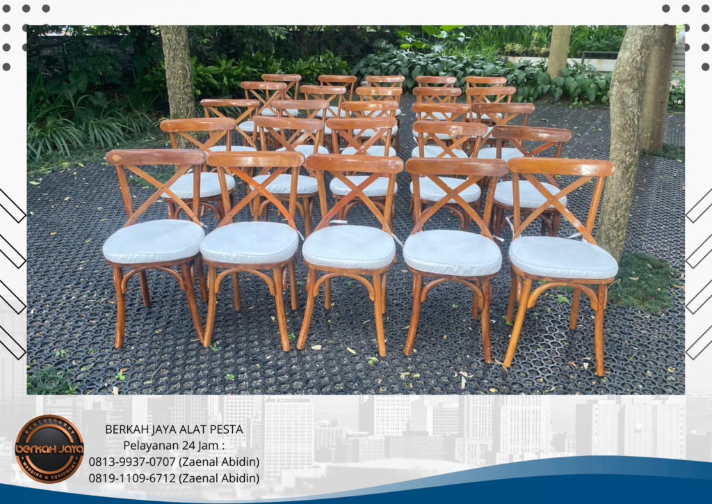 Pusat Rental Kursi Crossback Kayu Jati Area Jakarta Selatan
