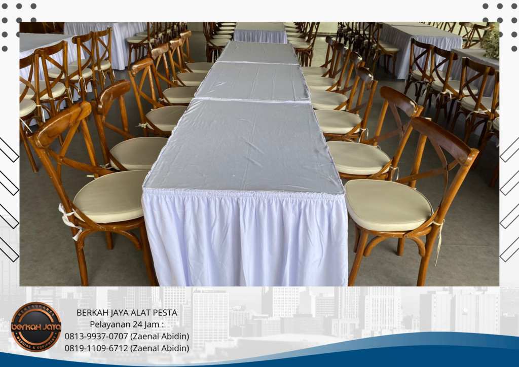 Pusat Rental Kursi Crossback Kayu Jati Area Jakarta Selatan