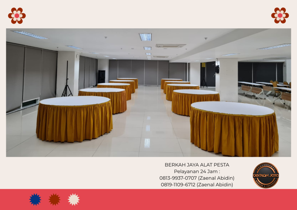 Sewa Kursi Event Meja Kotak Meja Bundar Meja kaca Area Jakarta Selatan