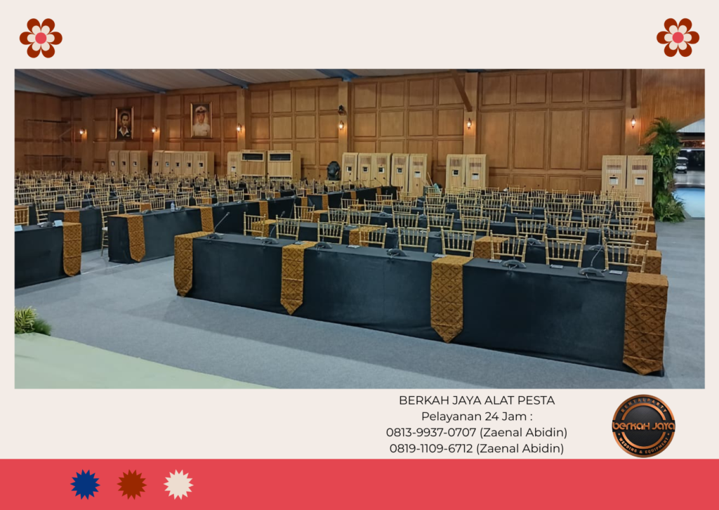 Sewa Kursi Vip Tiffany Meja Ibm Cover Hitam Jakarta Selatan