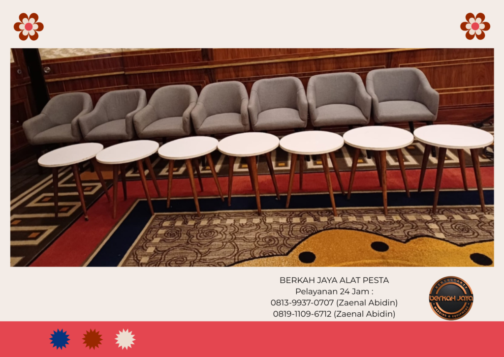 Sewa Meja Retro Sofa Meja Bar Kursi Event Jakarta Selatan