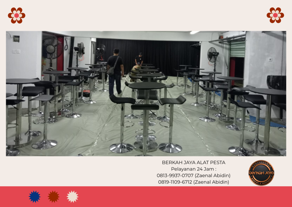Sewa Meja Retro Sofa Meja Bar Kursi Event Jakarta Selatan
