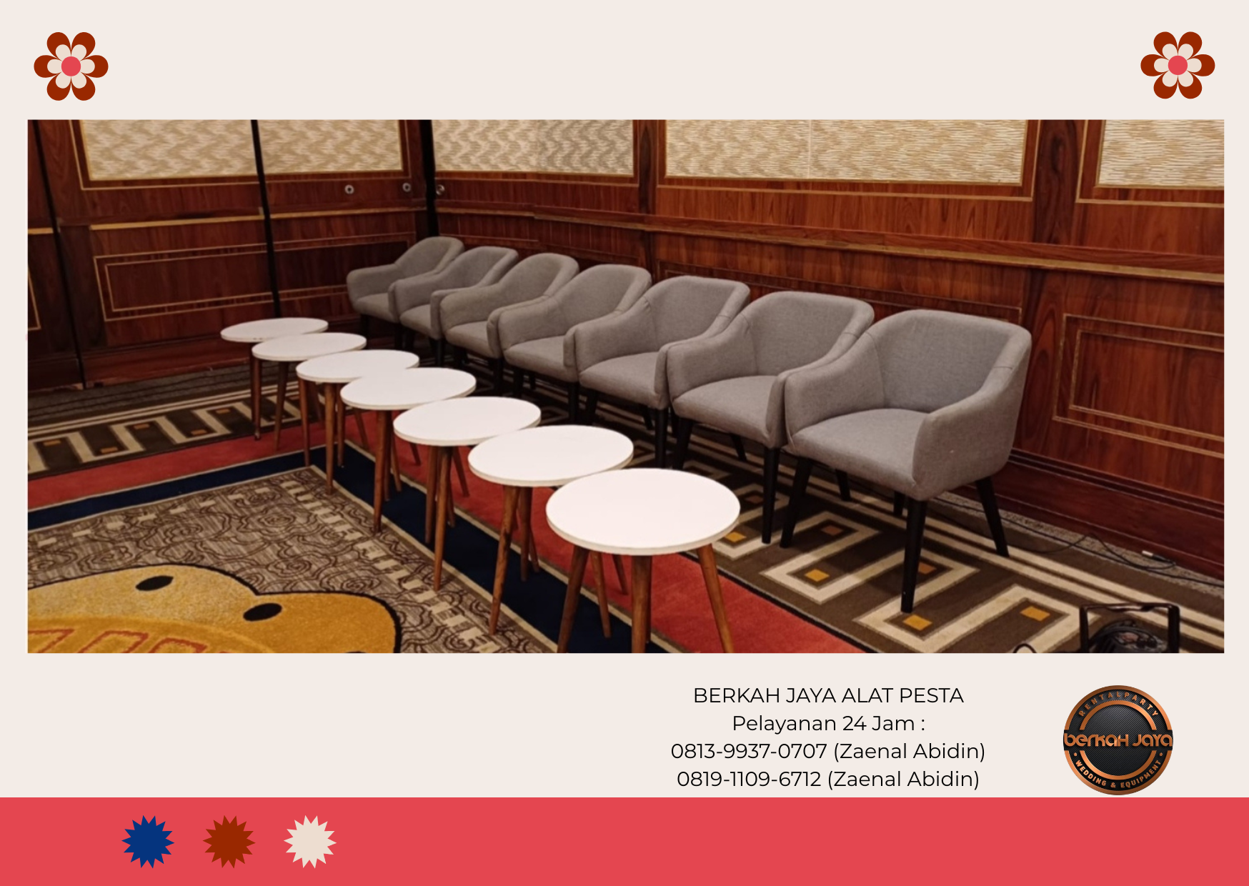 Sewa Meja Retro Sofa Meja Bar Kursi Event Jakarta Selatan