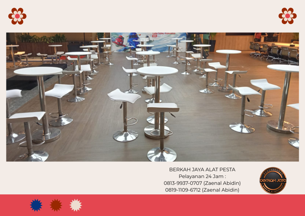 Sewa Meja Retro Sofa Meja Bar Kursi Event Jakarta Selatan