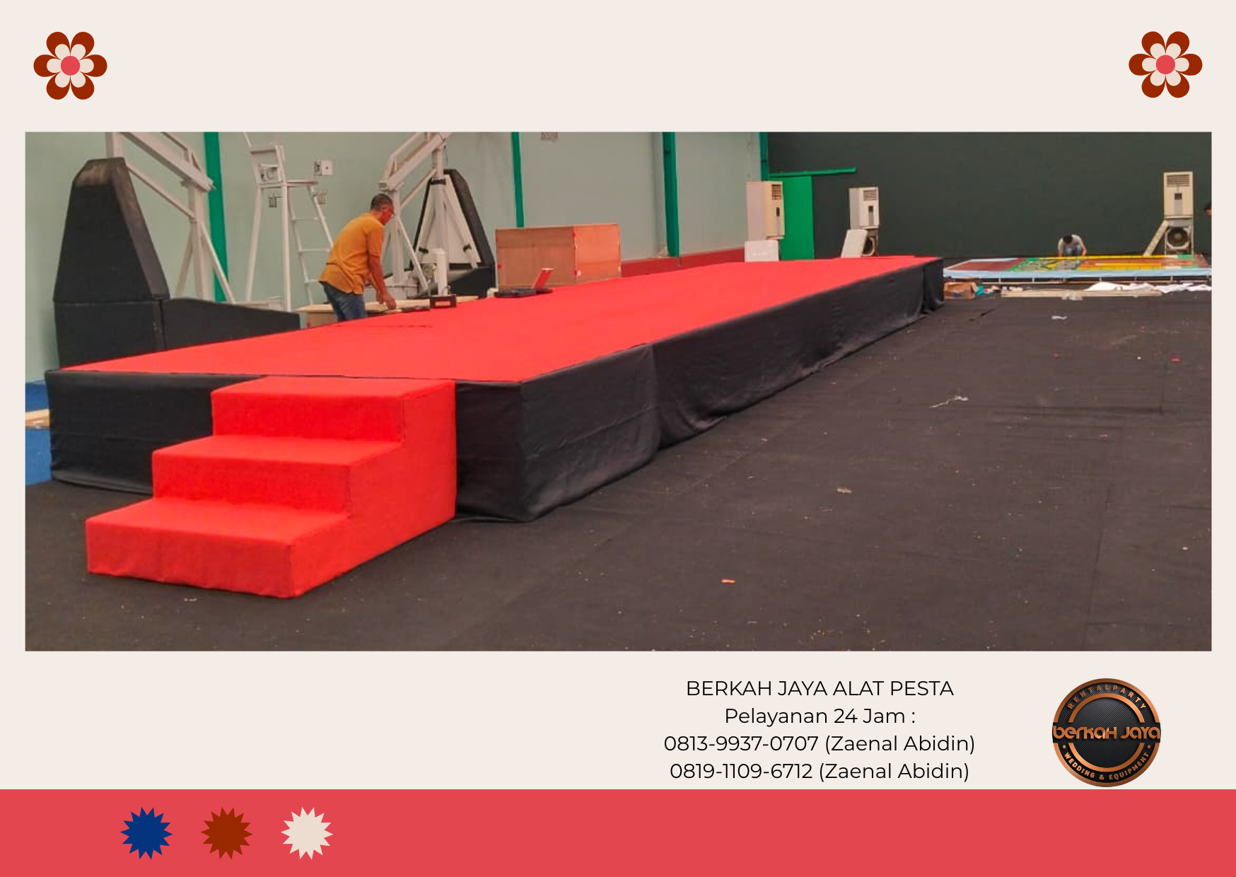 Sewa Panggung Podium Hitam Karpet Merah Jakarta Selatan