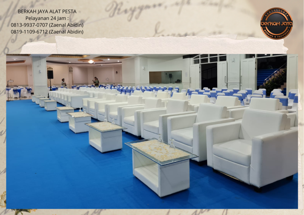 Sewa Sofa Kotak Set Meja Kaca Daerah Jabodetabek Berkualitas Bersih