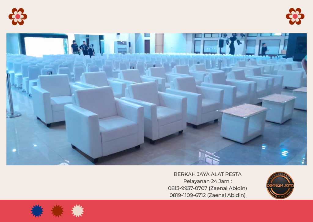 Sewa Sofa Kotak Single Berkualitas Bersih Daerah Jakarta
