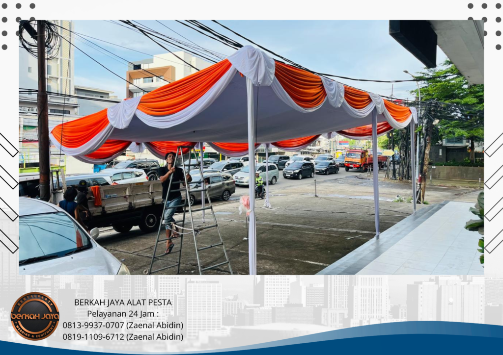 Sewa Tenda Plafon Aneka Warna Rumbai Area Jakarta Selatan