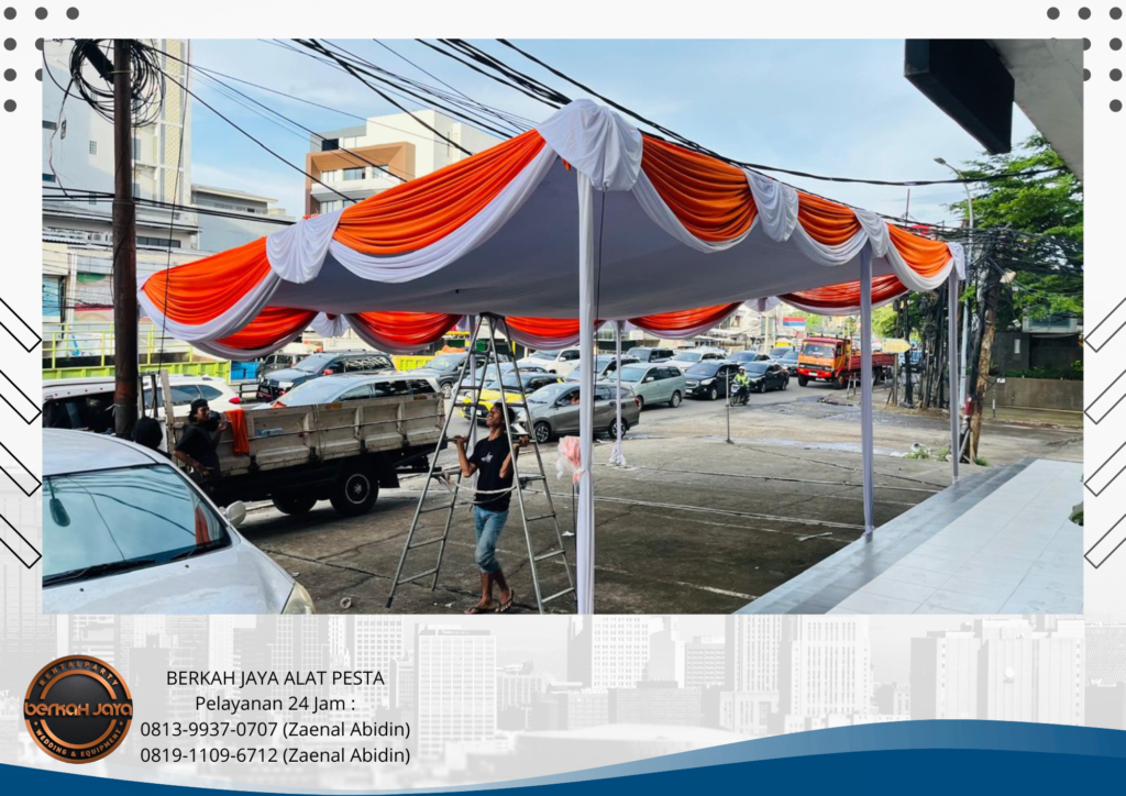 Sewa Tenda Plafon Aneka Warna Rumbai Area Jakarta Selatan
