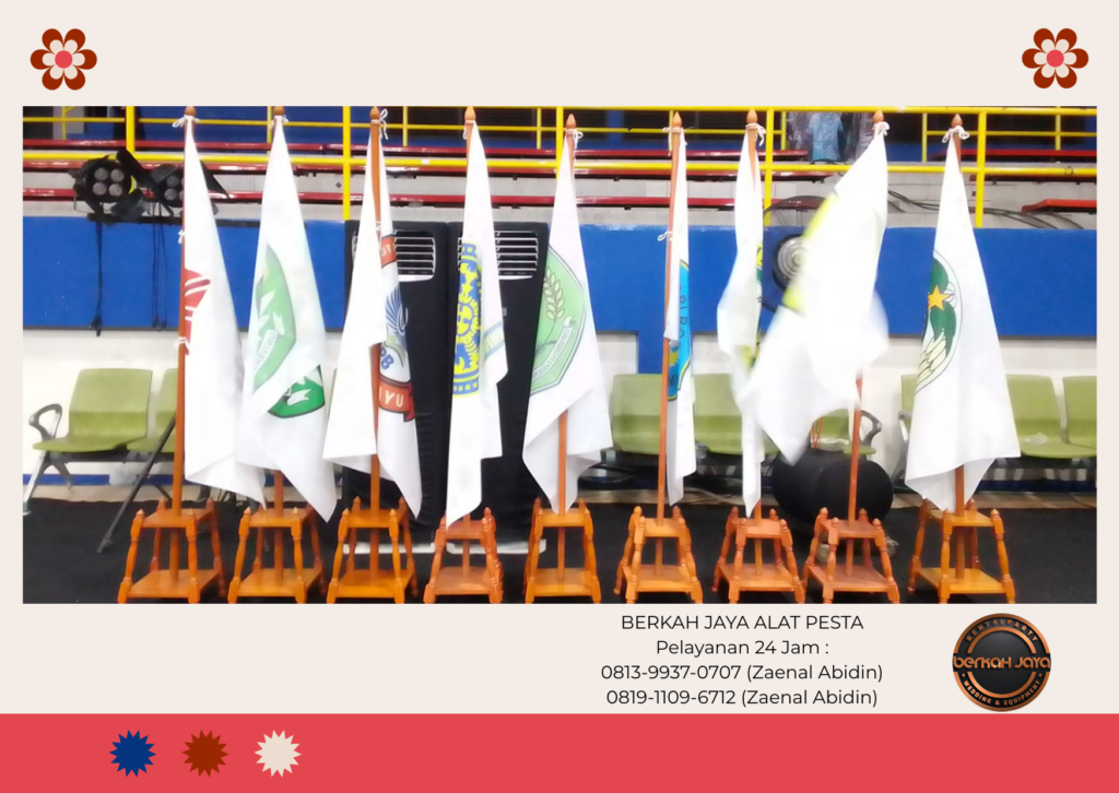Sewa Tiang Bendera VIP Stainless Dan Tiang Bendera VIP Kayu Jakarta Selatan