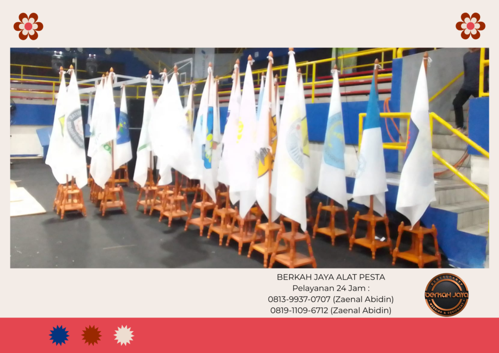 Sewa Tiang Bendera VIP Stainless Dan Tiang Bendera VIP Kayu Jakarta Selatan