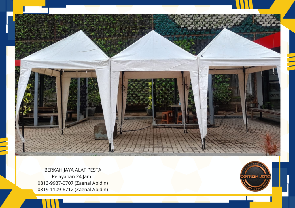 Rental Tenda Bazar Putih Ukuran 2x2m Area Jakarta