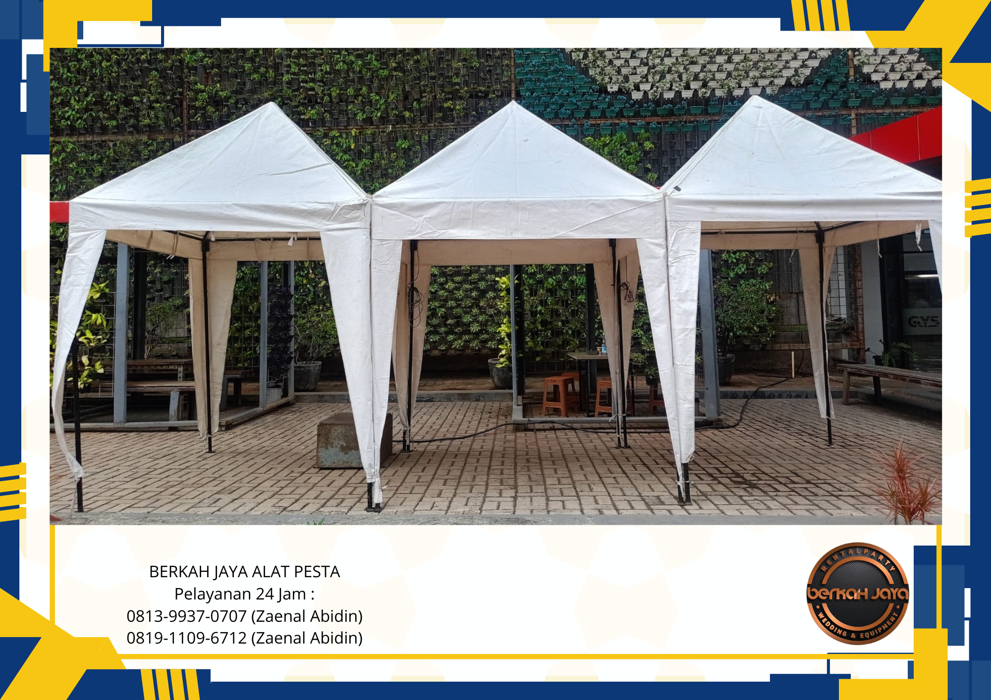 Rental Tenda Bazar Putih Ukuran 2x2m Area Jakarta