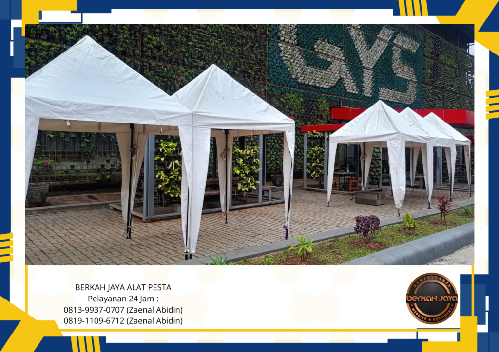 Rental Tenda Bazar Putih Ukuran 2x2m Area Jakarta