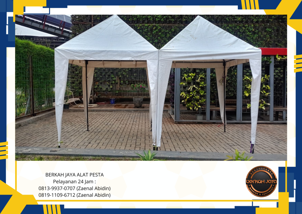 Rental Tenda Bazar Putih Ukuran 2x2m Area Jakarta