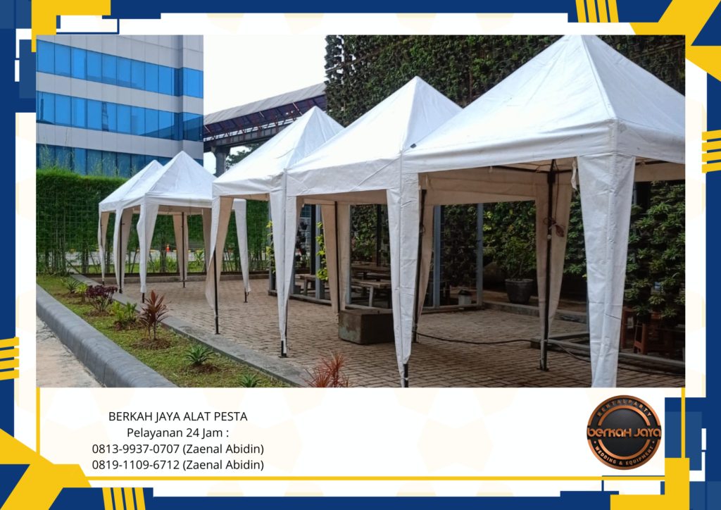 Rental Tenda Bazar Putih Ukuran 2x2m Area Jakarta