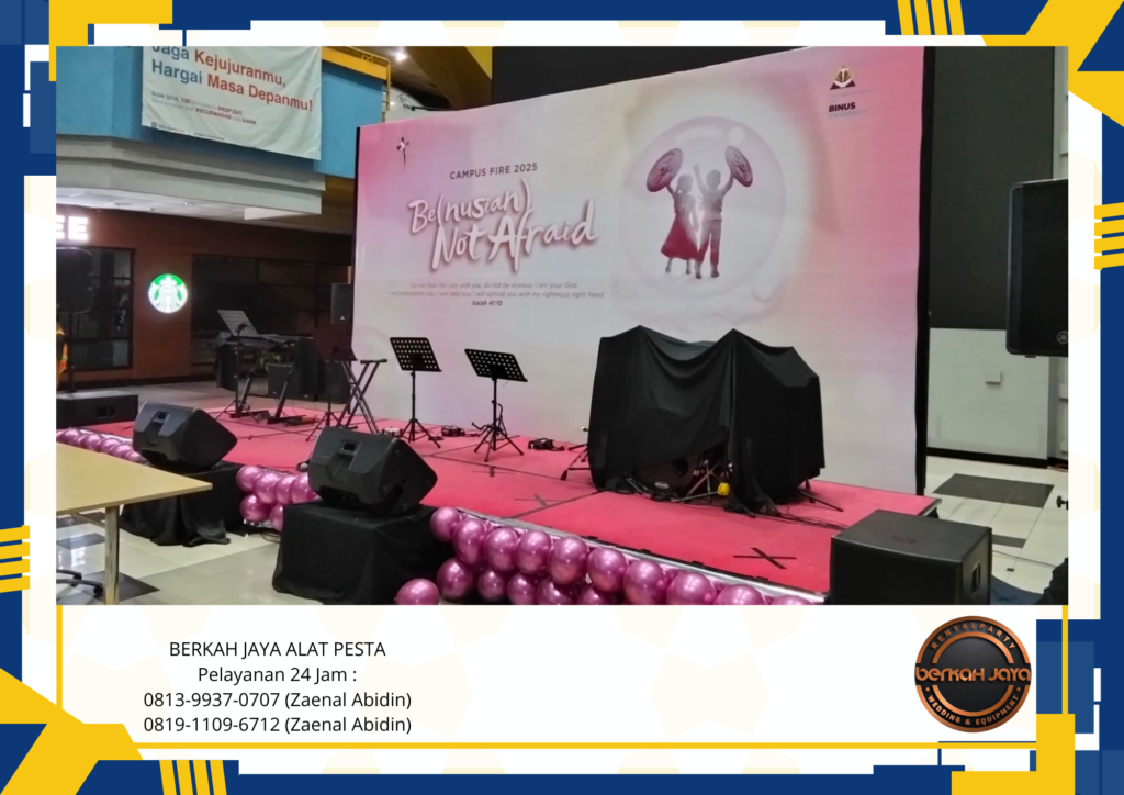Sewa Backdrop Dan Panggung Multiplek Area Jakarta Selatan