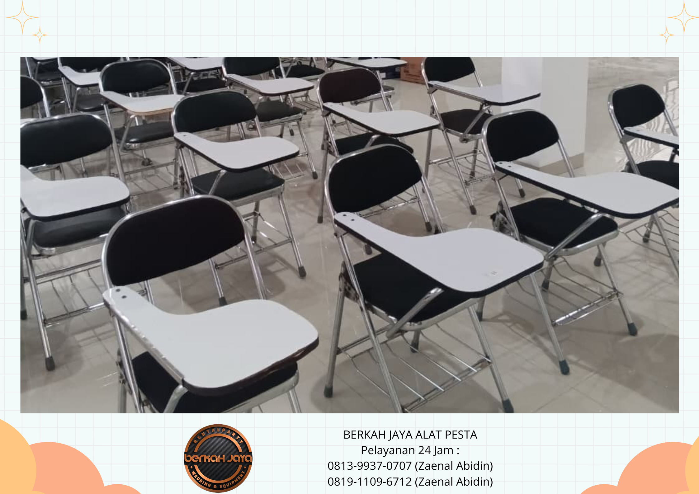 Rental Kursi Kuliah Stok Banyak Area Jakarta Selatan