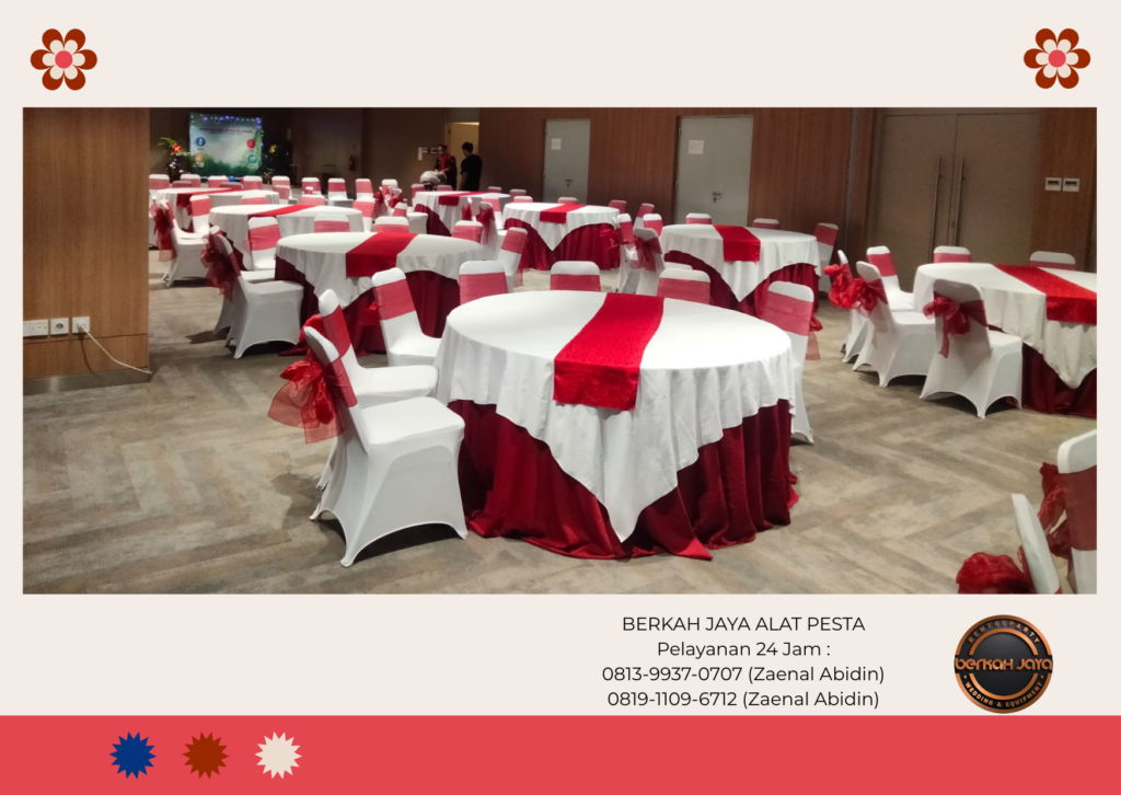 Pusat Sewa Meja Bundar Area Jabodetabek Berkualitas Kokoh